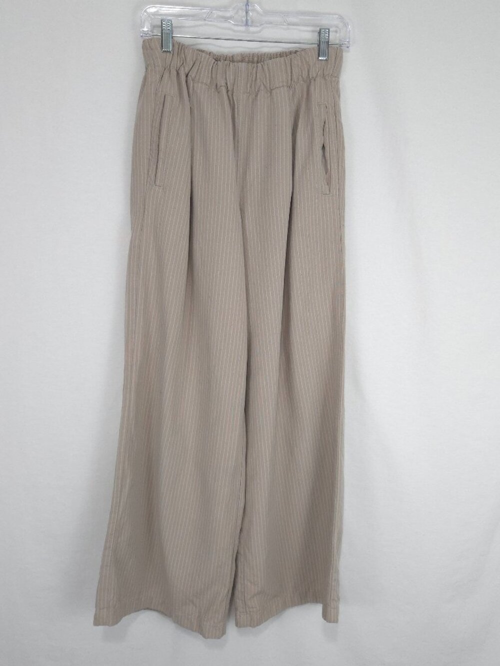 Aerie Women's Striped Wide-Leg High-Waisted Trouser